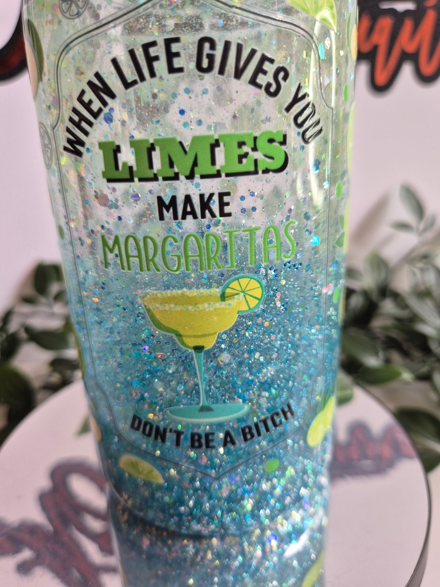 Margarita Snowglobe Cocktail Libby Cup (Acrylic)