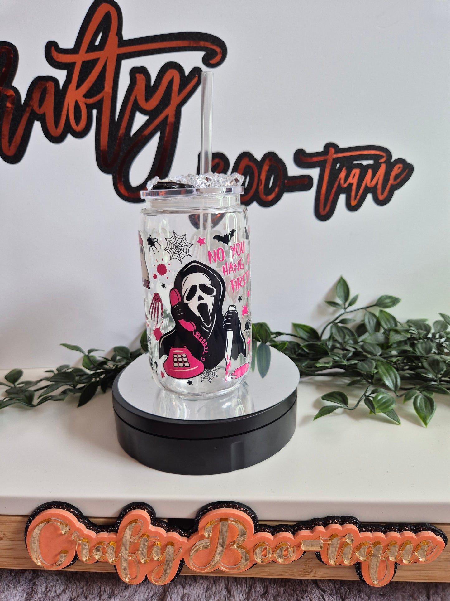 Ghost Face Cup (Glass)