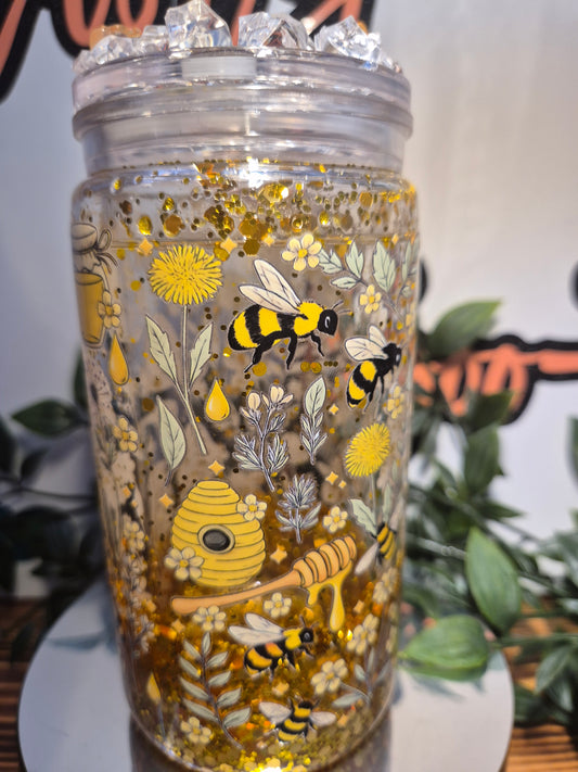 Honey Bee Drip Libby Cup (Acrylic)