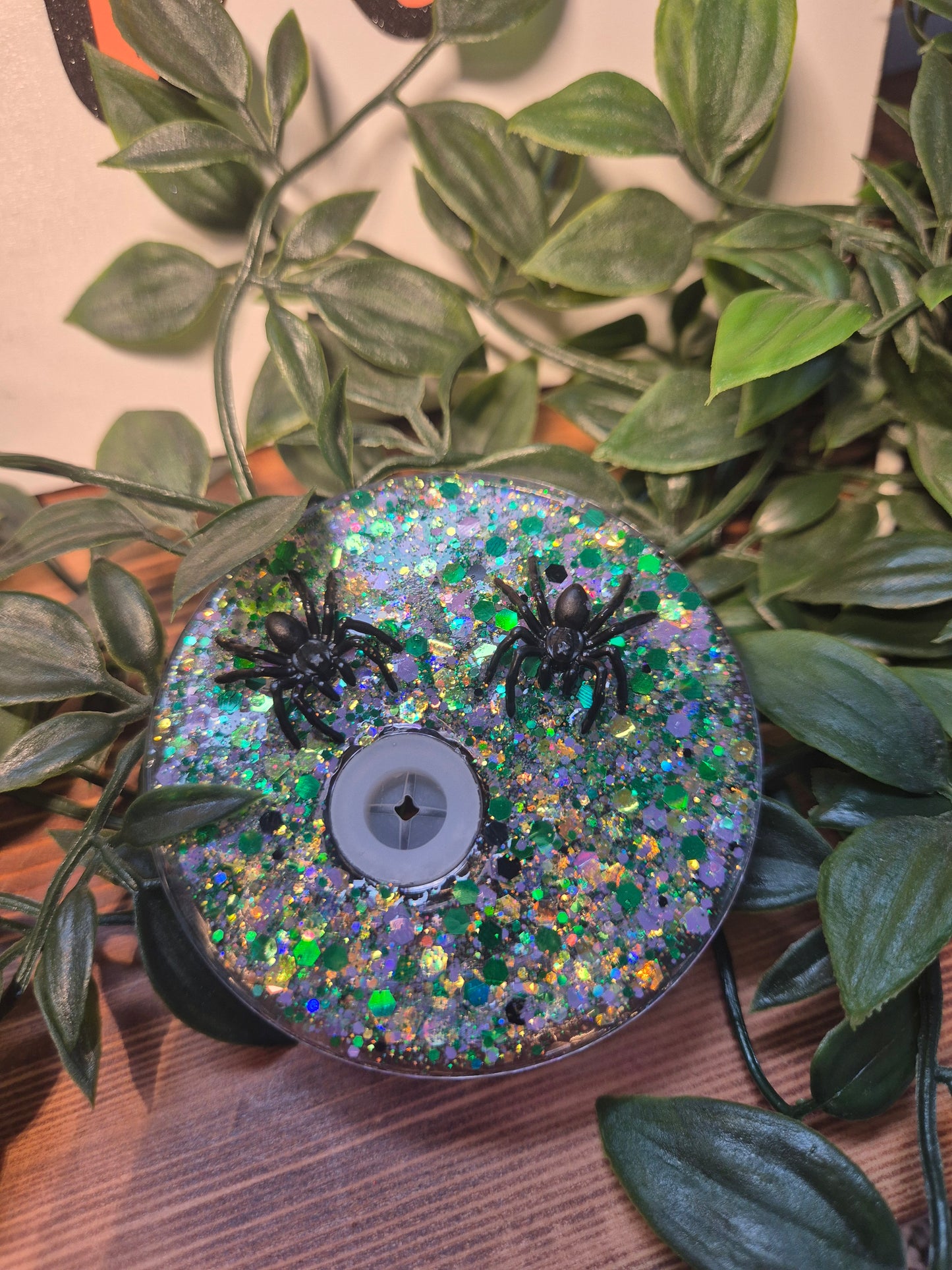Snake Snowglobe With Matching Straw Topper (Acrylic)