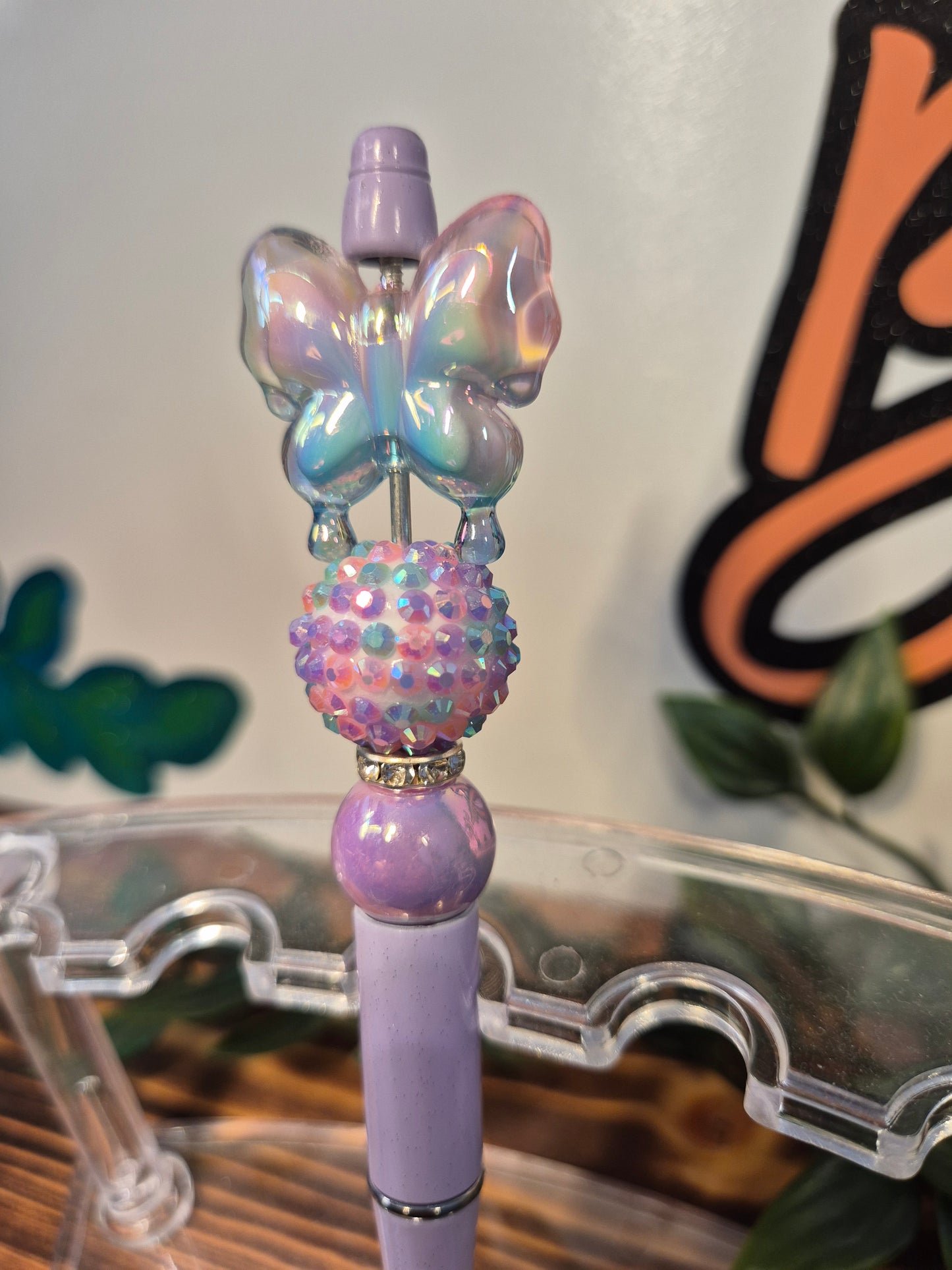 Purple Butterfly Pen