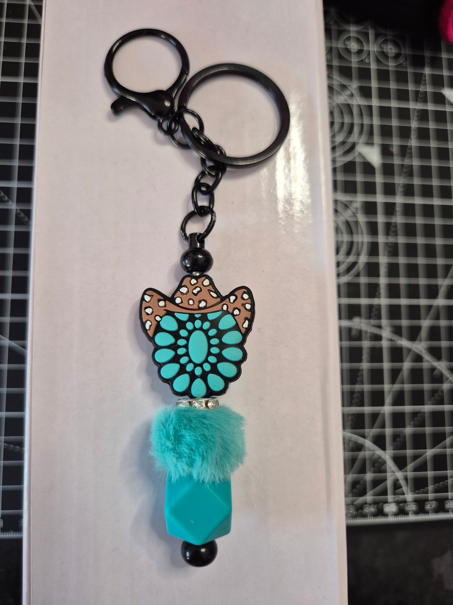 Turquoise Cowboy Keyring
