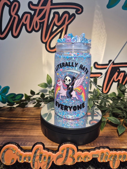 Grim Reaper Rainbow Snowglobe (Acrylic)