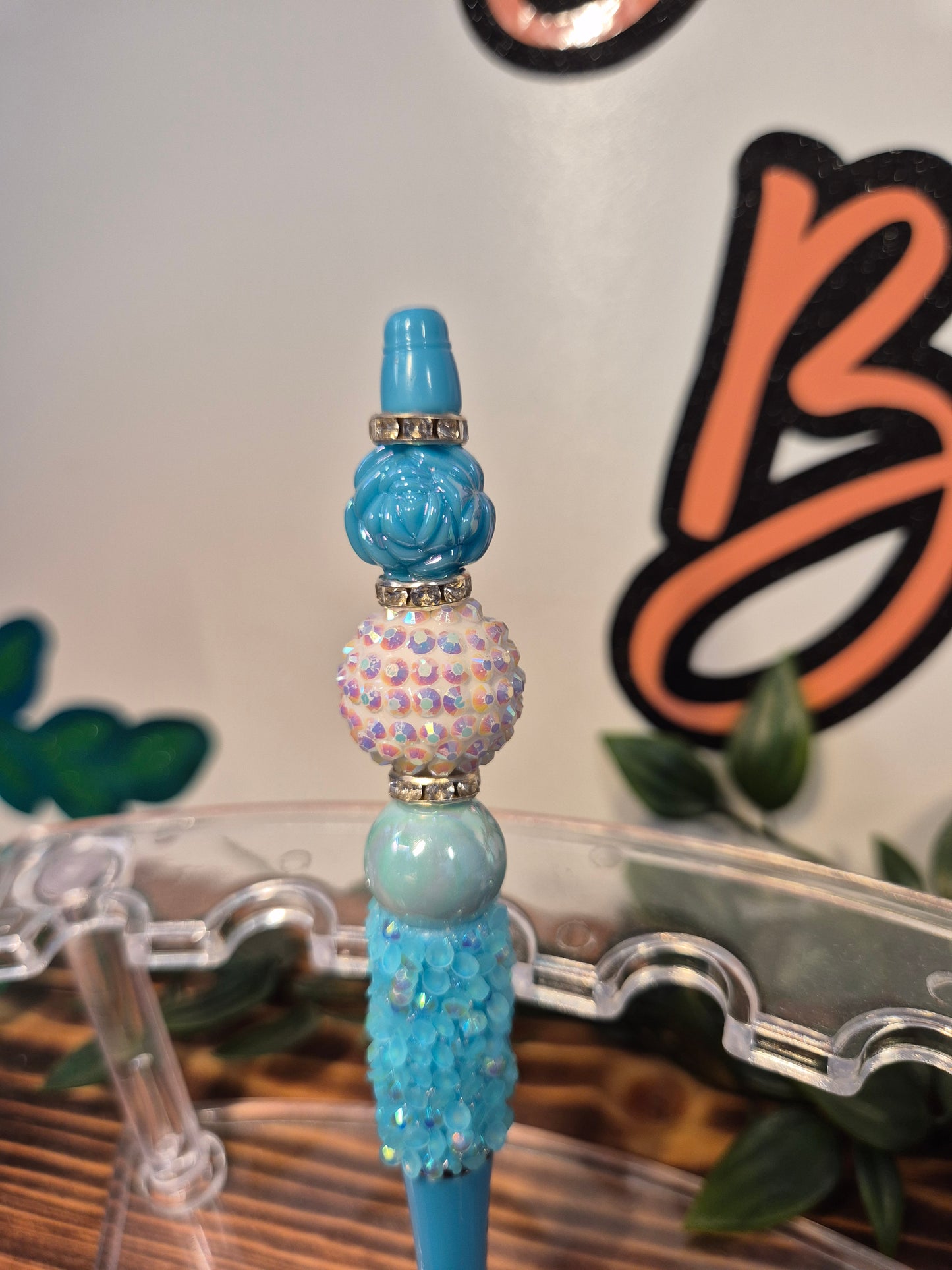 Blue Rose Pen