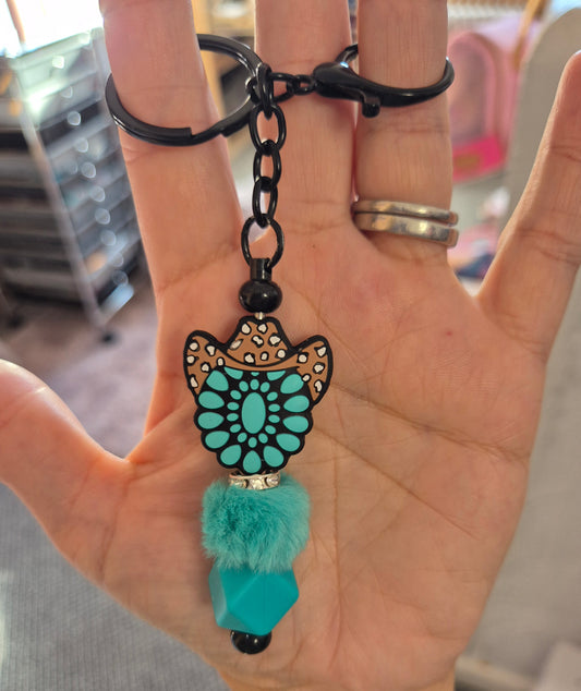 Turquoise Cowboy Keyring